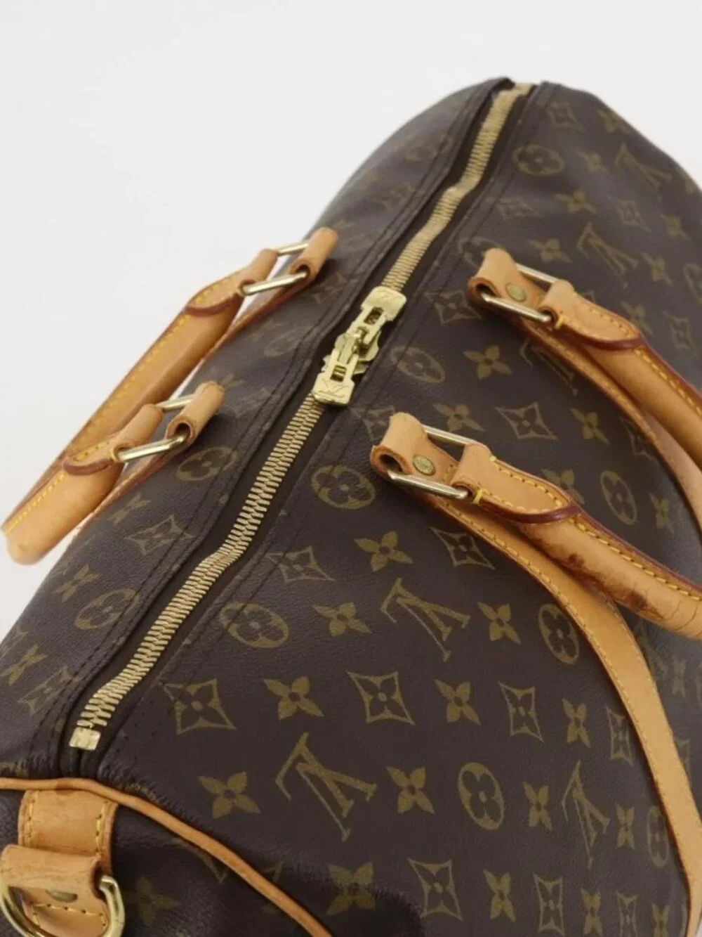 LOUIS VUITTON Monogram Keepall Bandouliere 45 Boston Bag M41418 LV Auth 187418A
